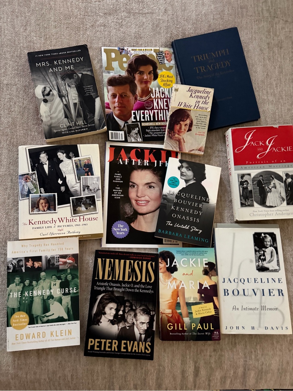 Assorted Jacqueline Kennedy & JFK Book Lot